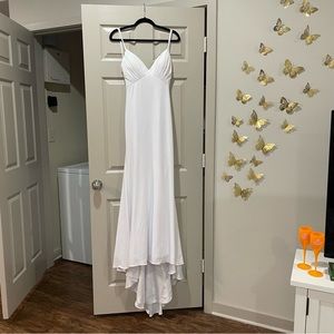 White long formal dress